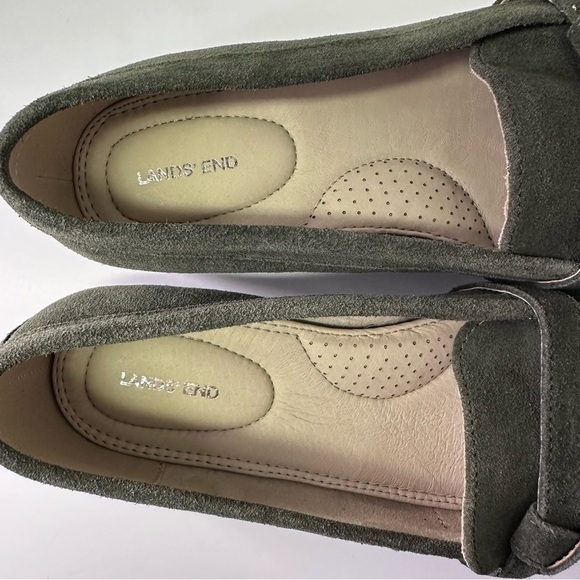 LANDS END Women's Comfort Suede Leather Slip On Loafer Shoes Size 7 1/2 - Picture 7 of 10